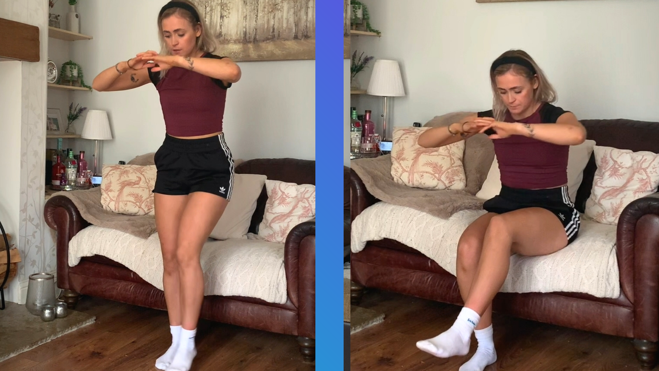 Pistol squat to chair