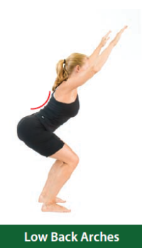 Lower back arches