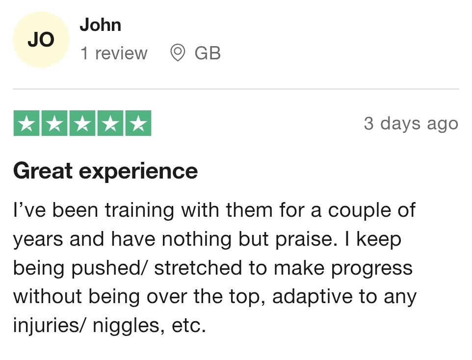Personal Training Review
