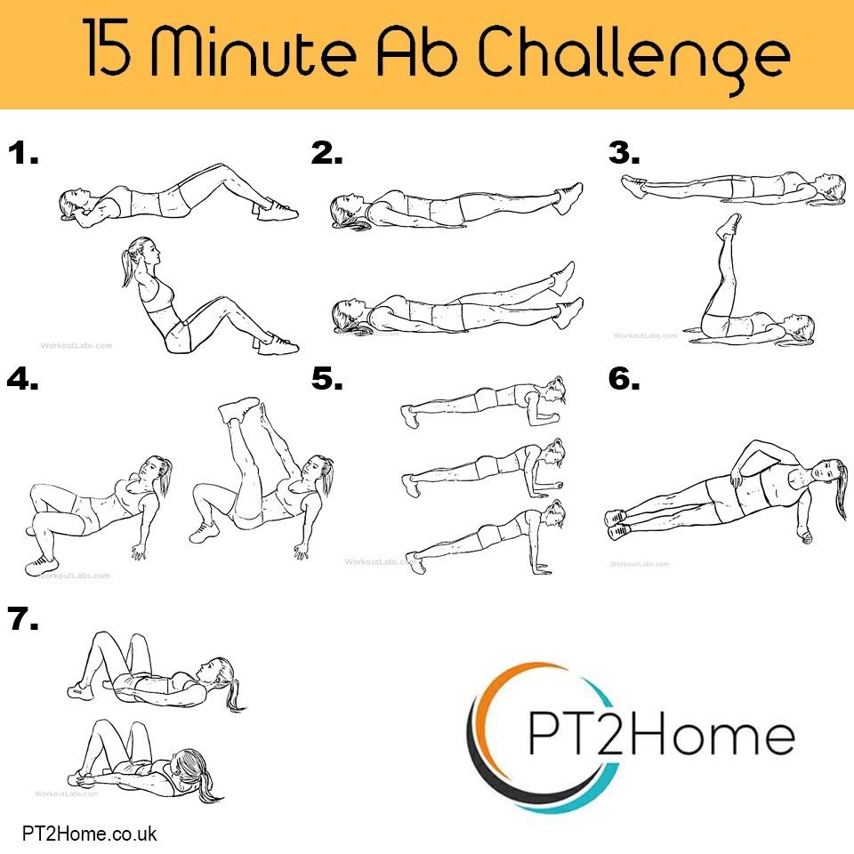 15 Minute Ab Challenge | PT2Home